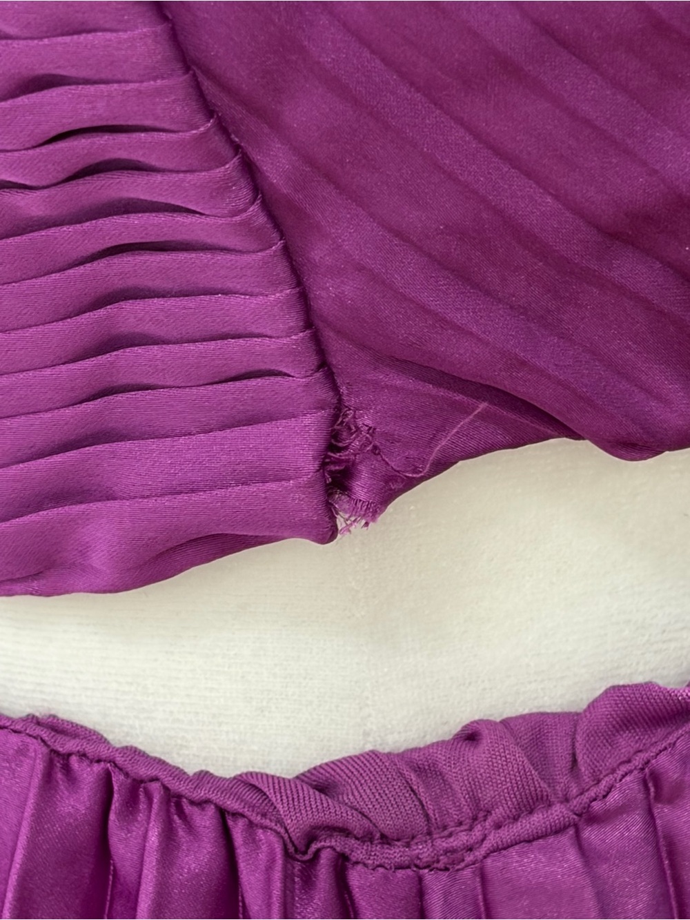 Sincerely Jules Fuchsia Pleated Cutout Maxi Dress (S) - Picture 7 of 10
